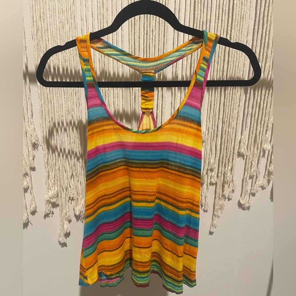 Body Central Beachy Y2K Flowy Tank Top Size S